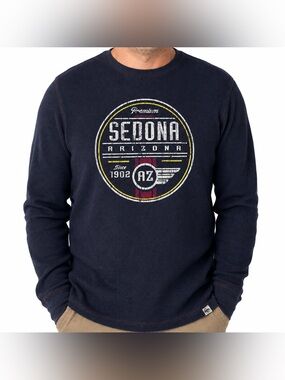 Premium 51 Sedona Arizona Thermal Waffle Knit Long Sleeve Shirt Men’s XL